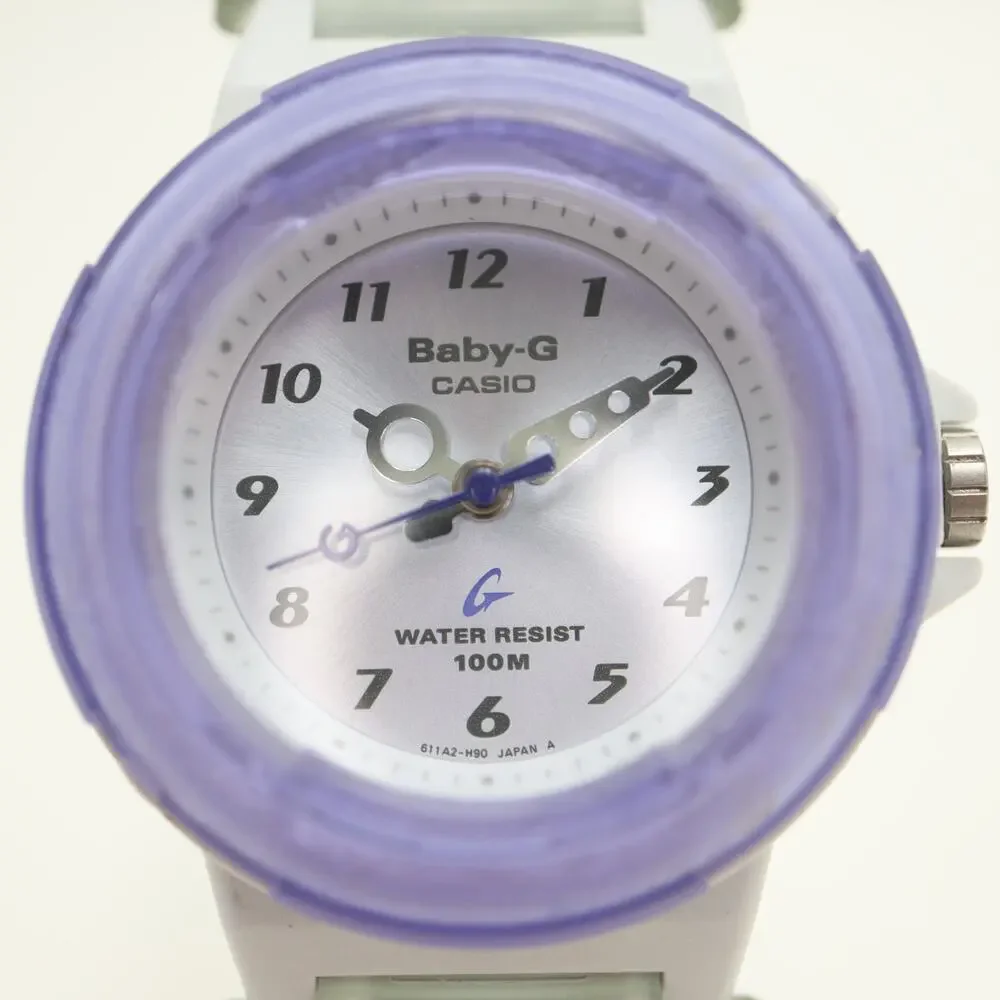 Casio Baby G Shock Purple Clear 36mm Analog Womens Watch BG-21 w New Battery